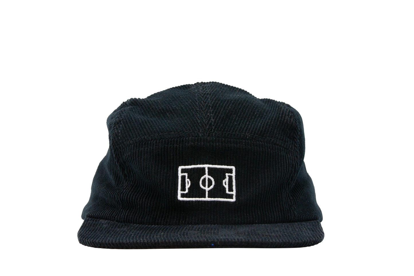 Campo 5-Panel Corduroy Hat - Black