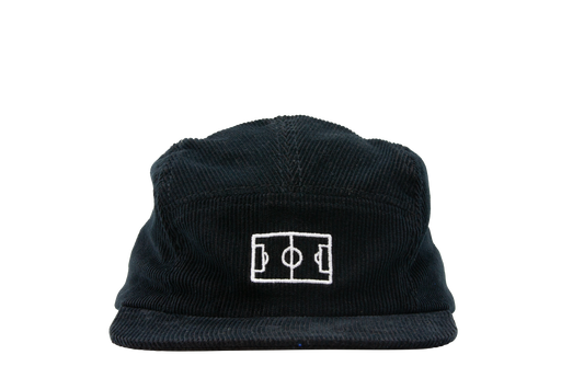 Campo 5-Panel Corduroy Hat - Black