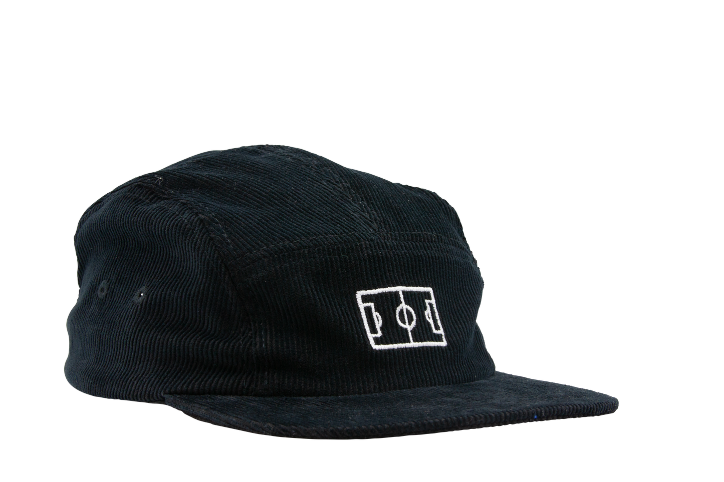 Campo 5-Panel Corduroy Hat - Black