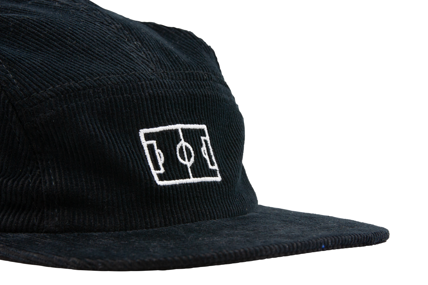 Campo 5-Panel Corduroy Hat - Black