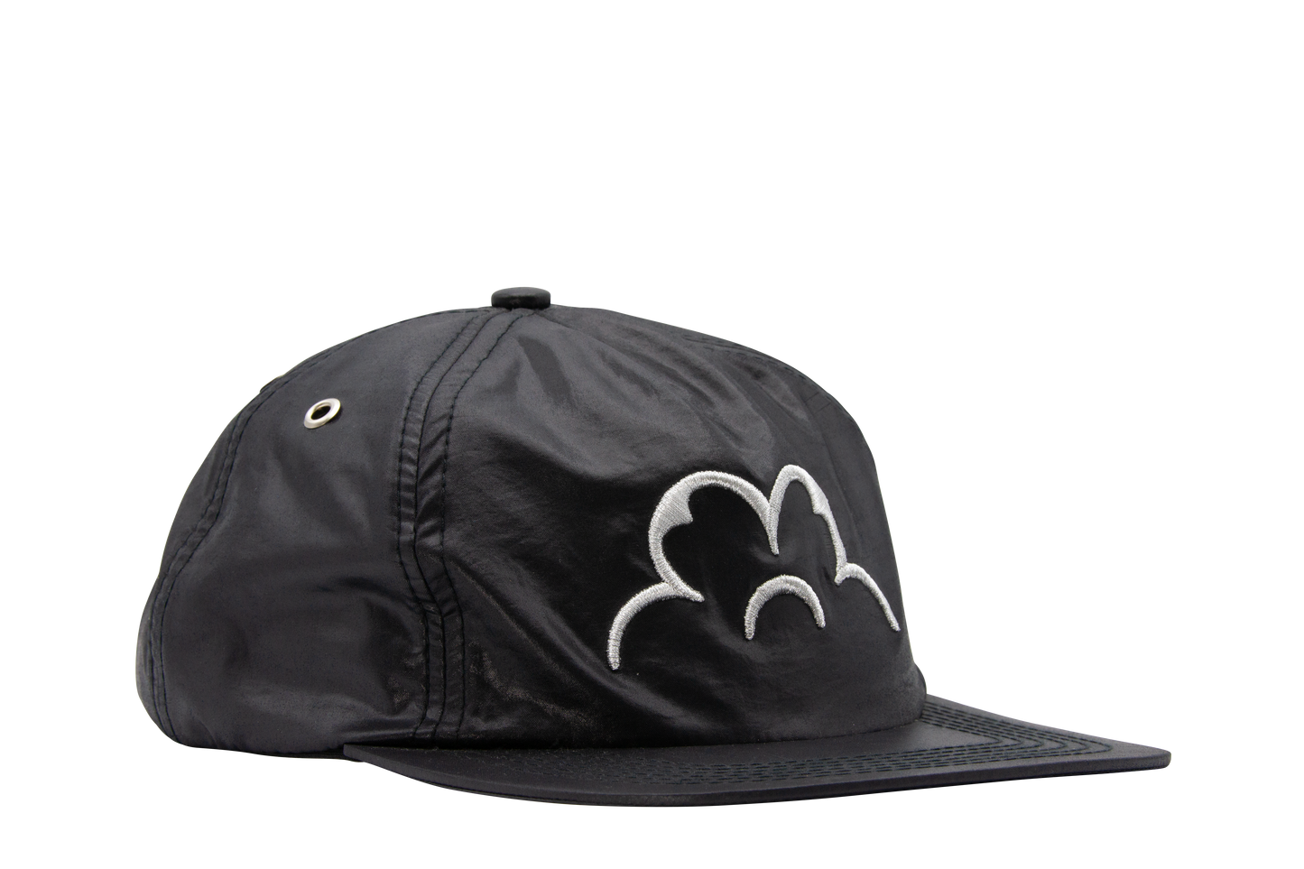 goiaba x LENITA Pinched Front Hat - Shiny Black