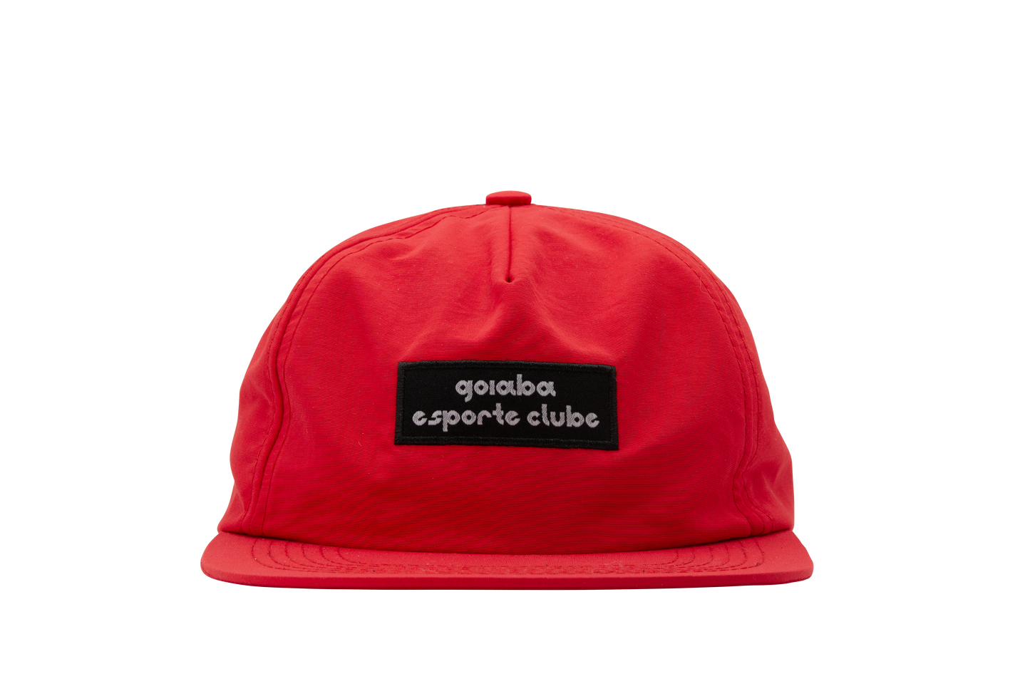 Pinched Front Nylon Hat - Red