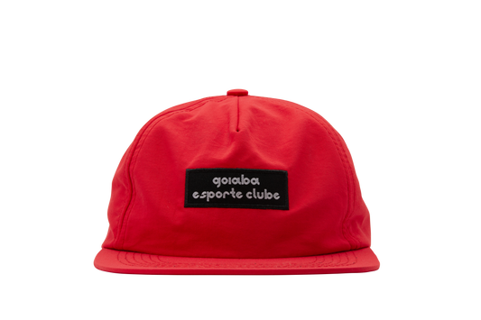 Pinched Front Nylon Hat - Red