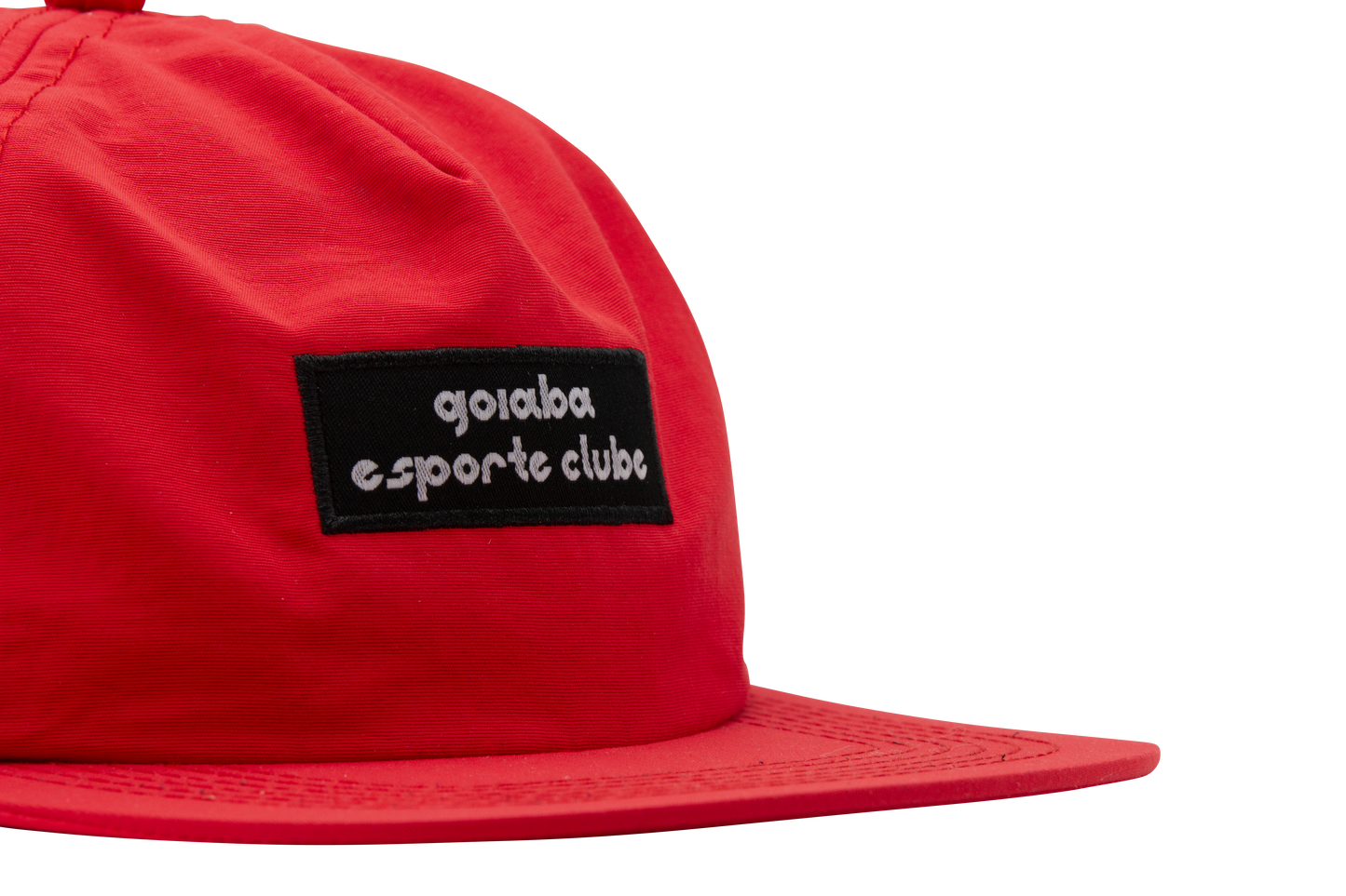 Pinched Front Nylon Hat - Red