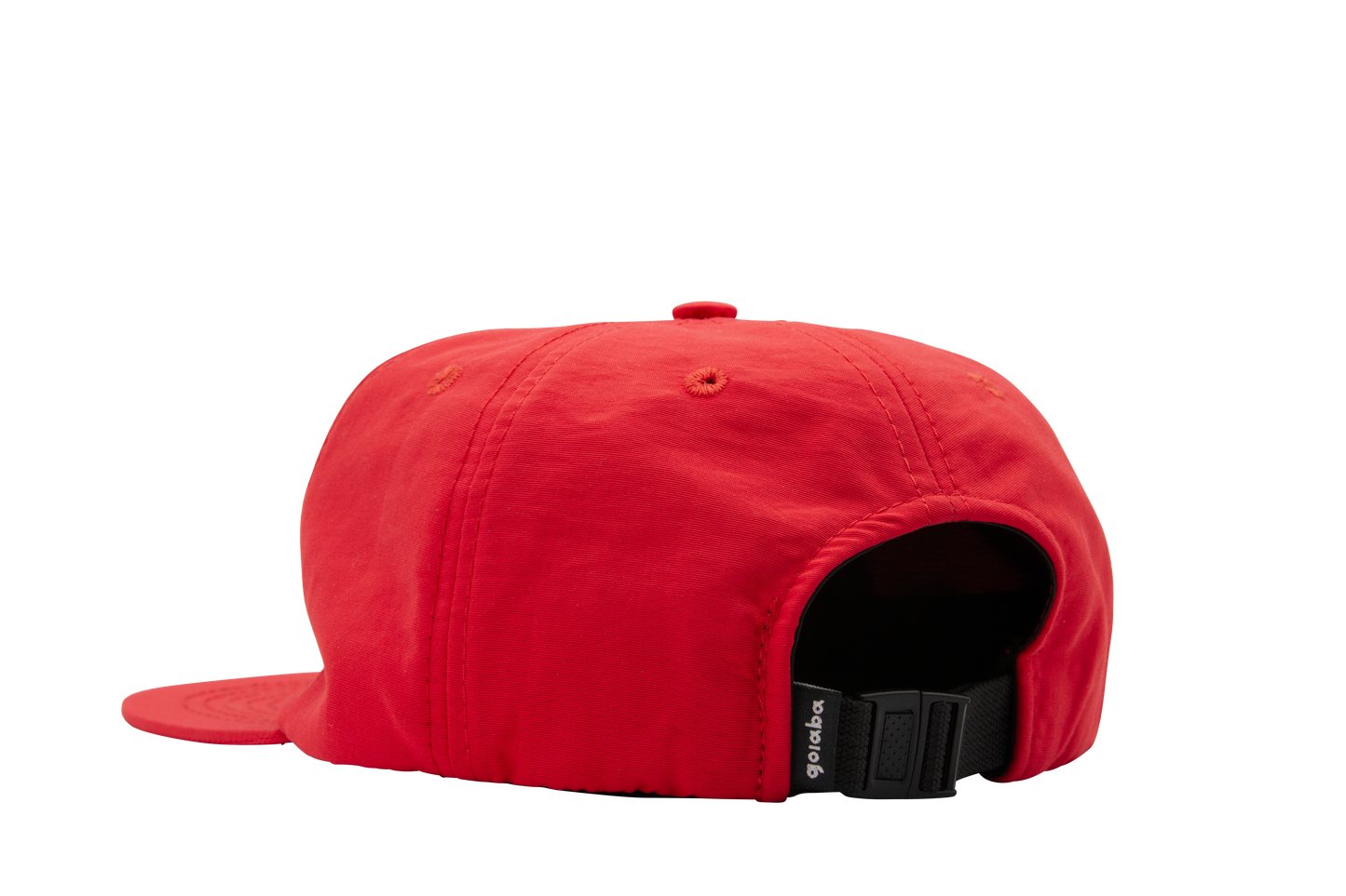 Pinched Front Nylon Hat - Red