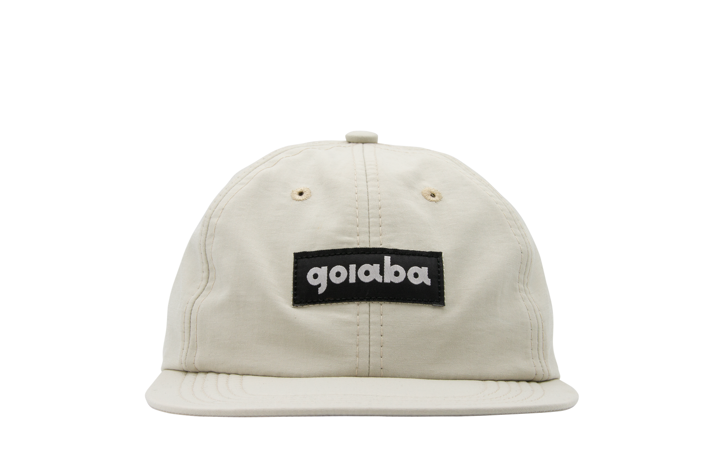6-Panel Nylon Hat - Beige
