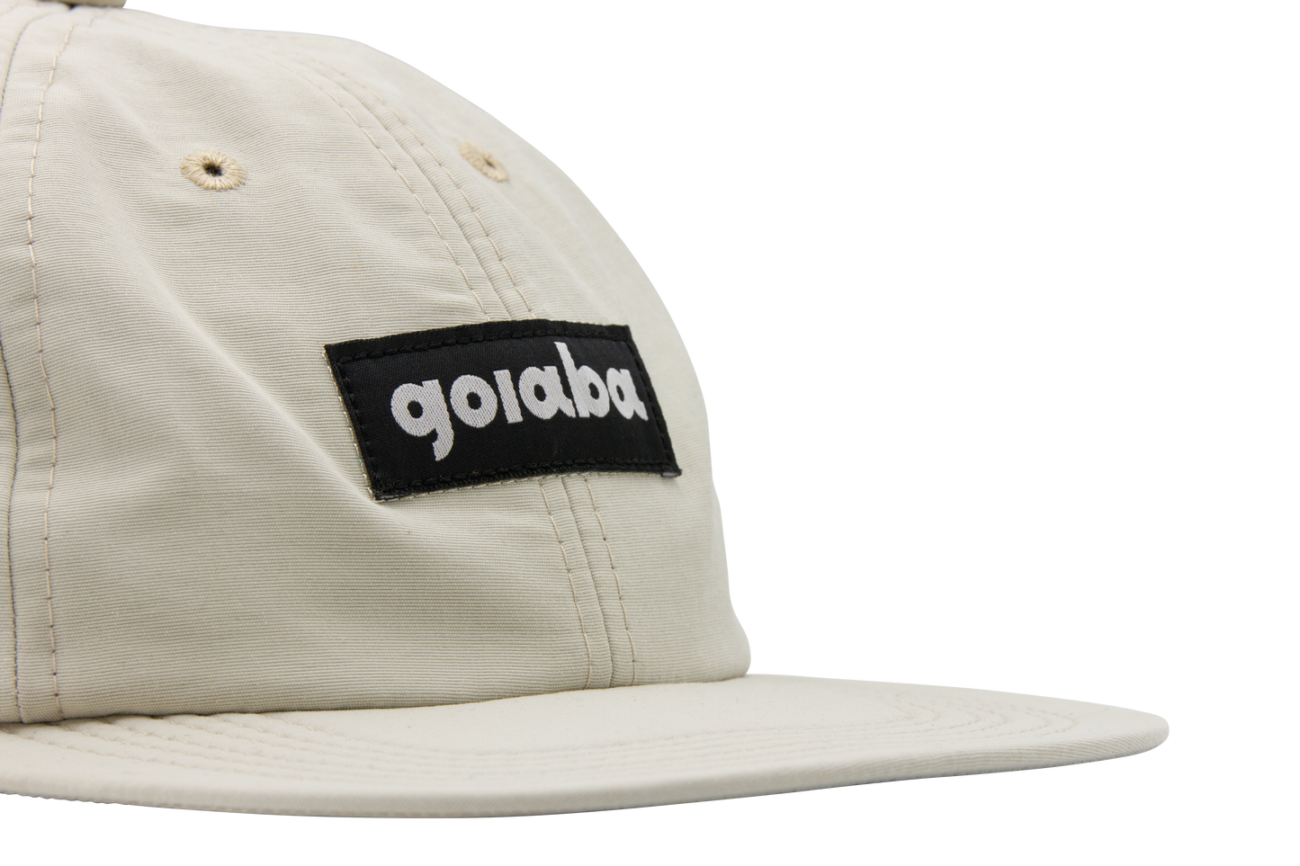 6-Panel Nylon Hat - Beige