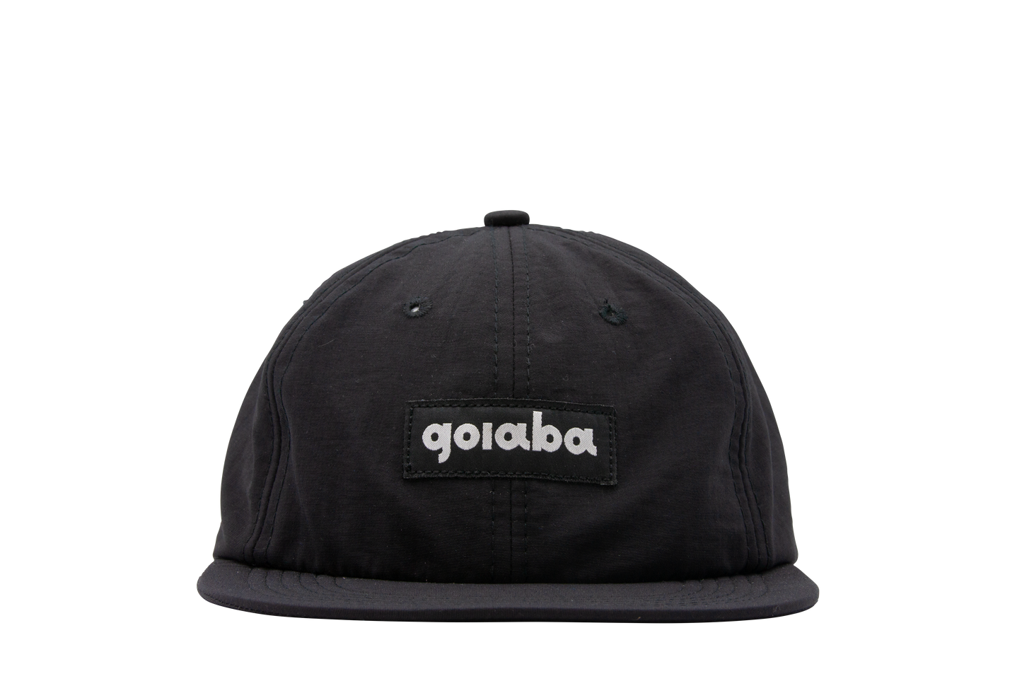 6-Panel Nylon Hat - Black