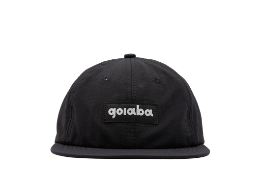 6-Panel Nylon Hat - Black
