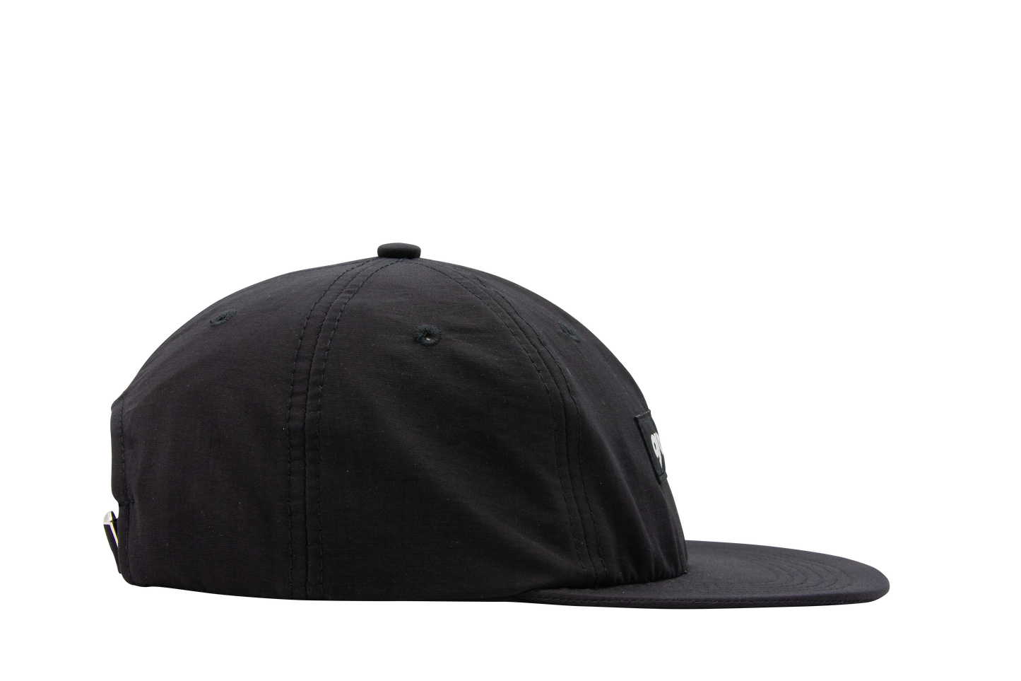 6-Panel Nylon Hat - Black