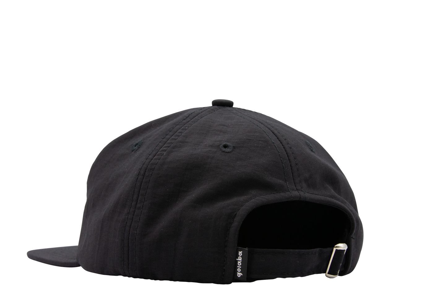 6-Panel Nylon Hat - Black