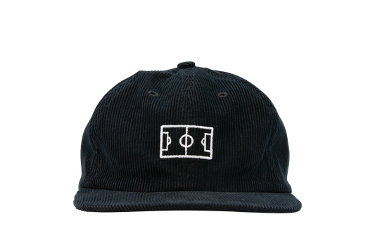 Campo 6-Panel Corduroy Hat - Black