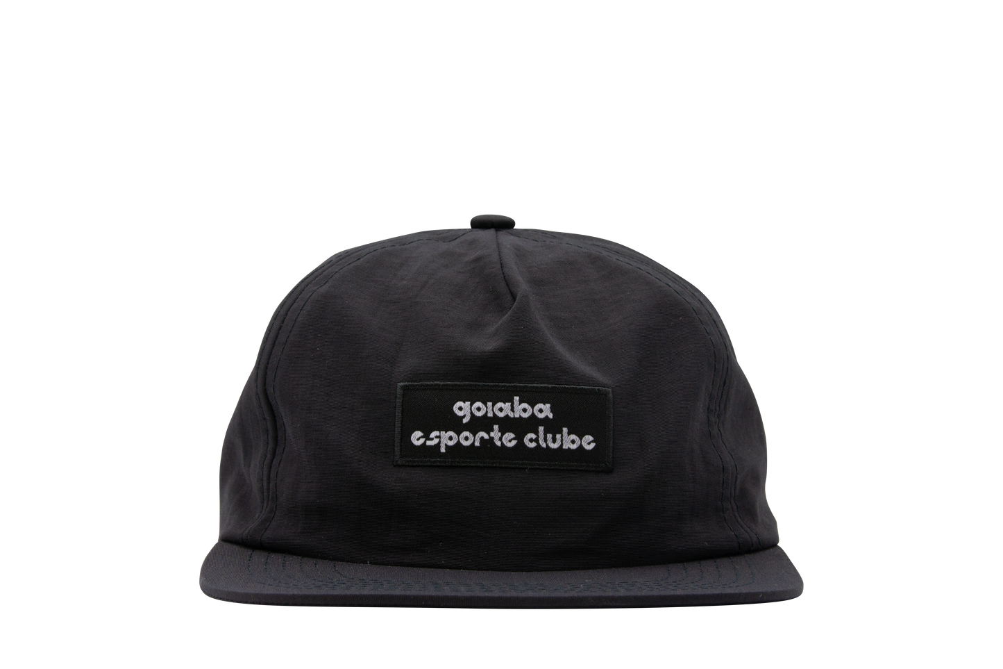 Pinched Front Nylon Hat - Black
