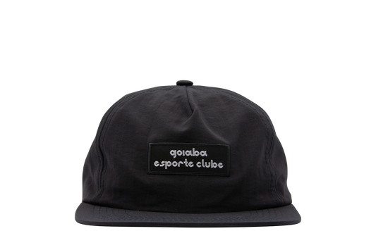 Pinched Front Nylon Hat - Black
