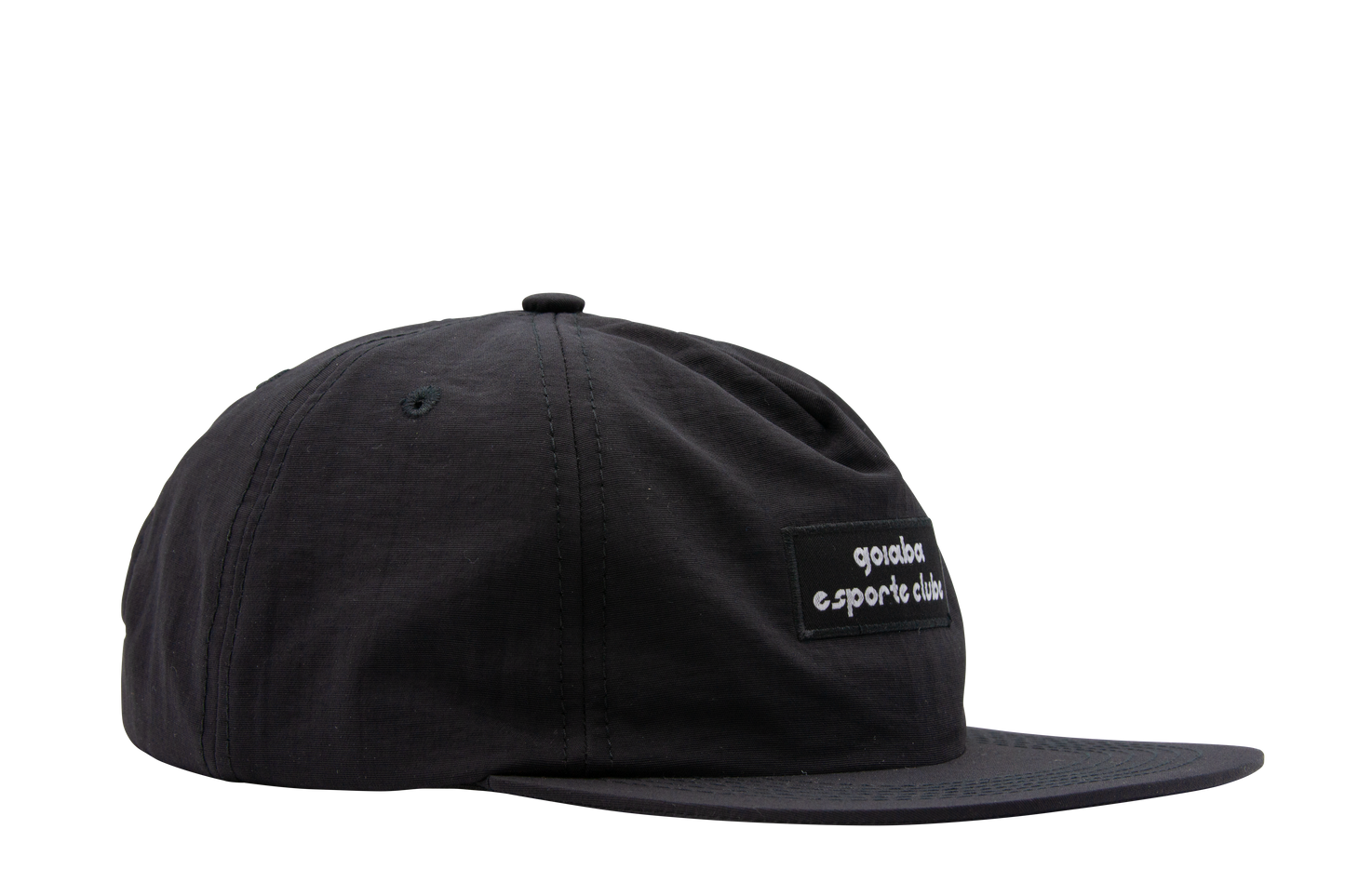 Pinched Front Nylon Hat - Black