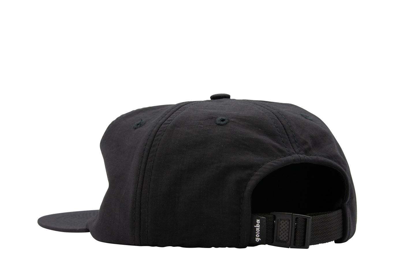 Pinched Front Nylon Hat - Black