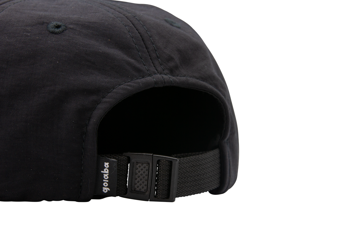 Pinched Front Nylon Hat - Black
