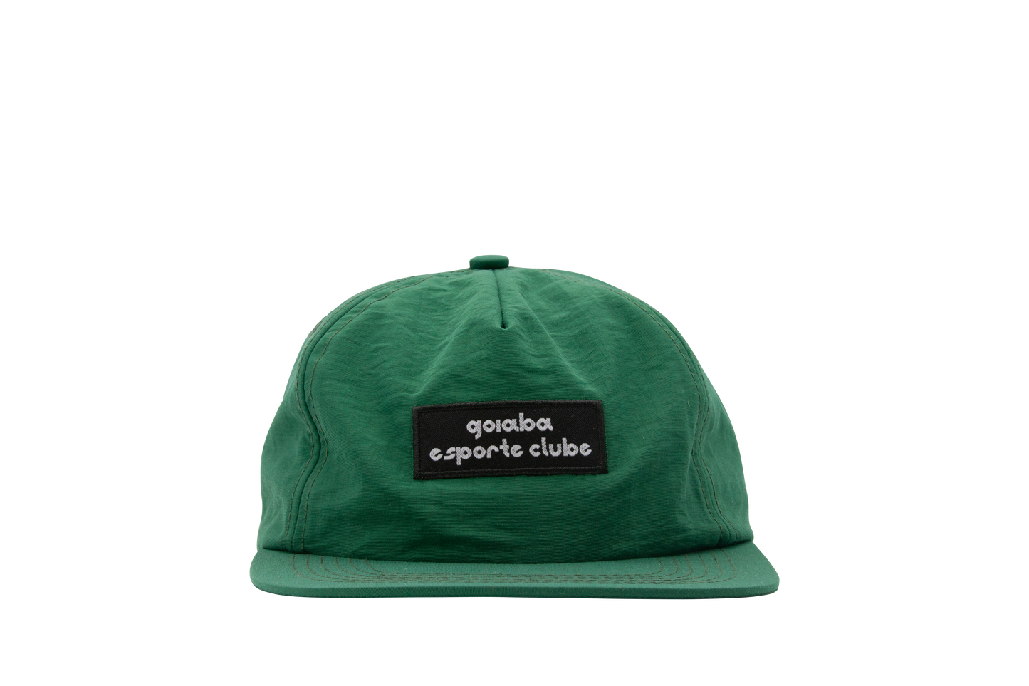 Pinched Front Nylon Hat - Green