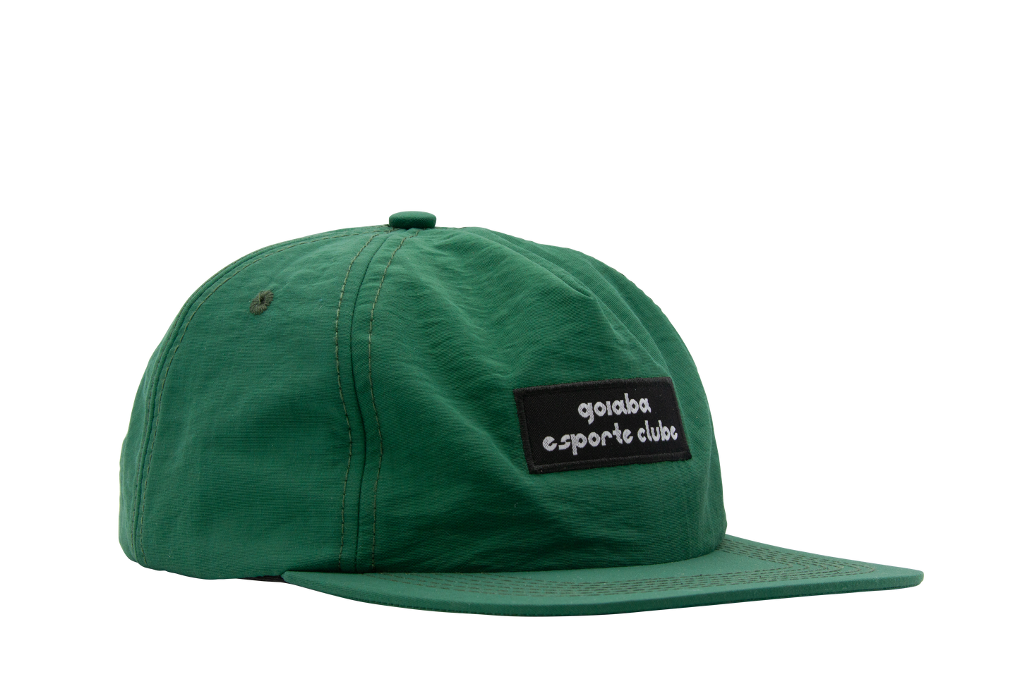 Pinched Front Nylon Hat - Green
