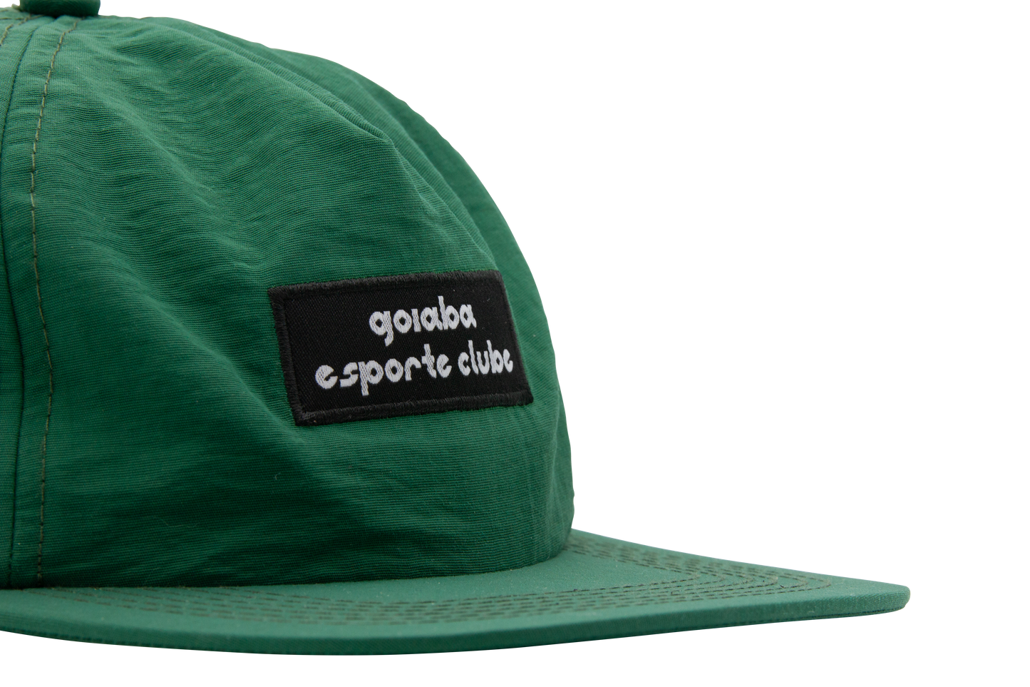 Pinched Front Nylon Hat - Green