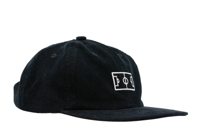 Campo 6-Panel Corduroy Hat - Black